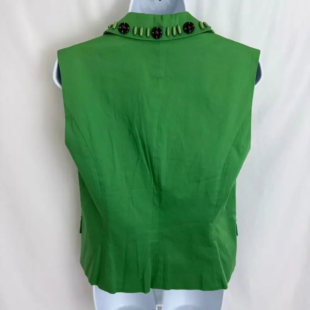Ruby Rd. Green Vest Size 10 - Picture 6 of 9